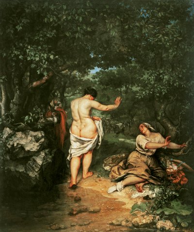 Die Badenden, 1853 von Gustave Courbet